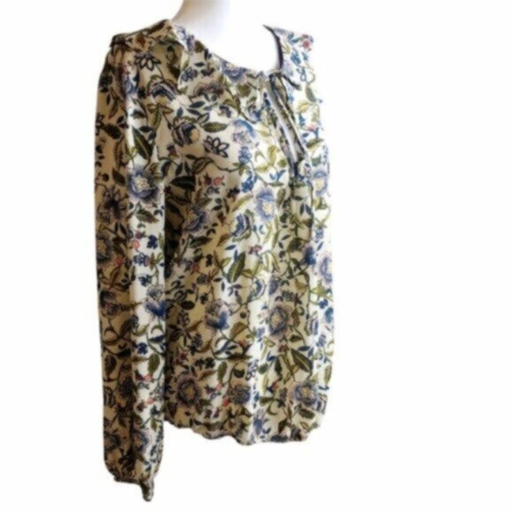 W5 Floral Ruffle Blouse Large - Picture 2 of 9